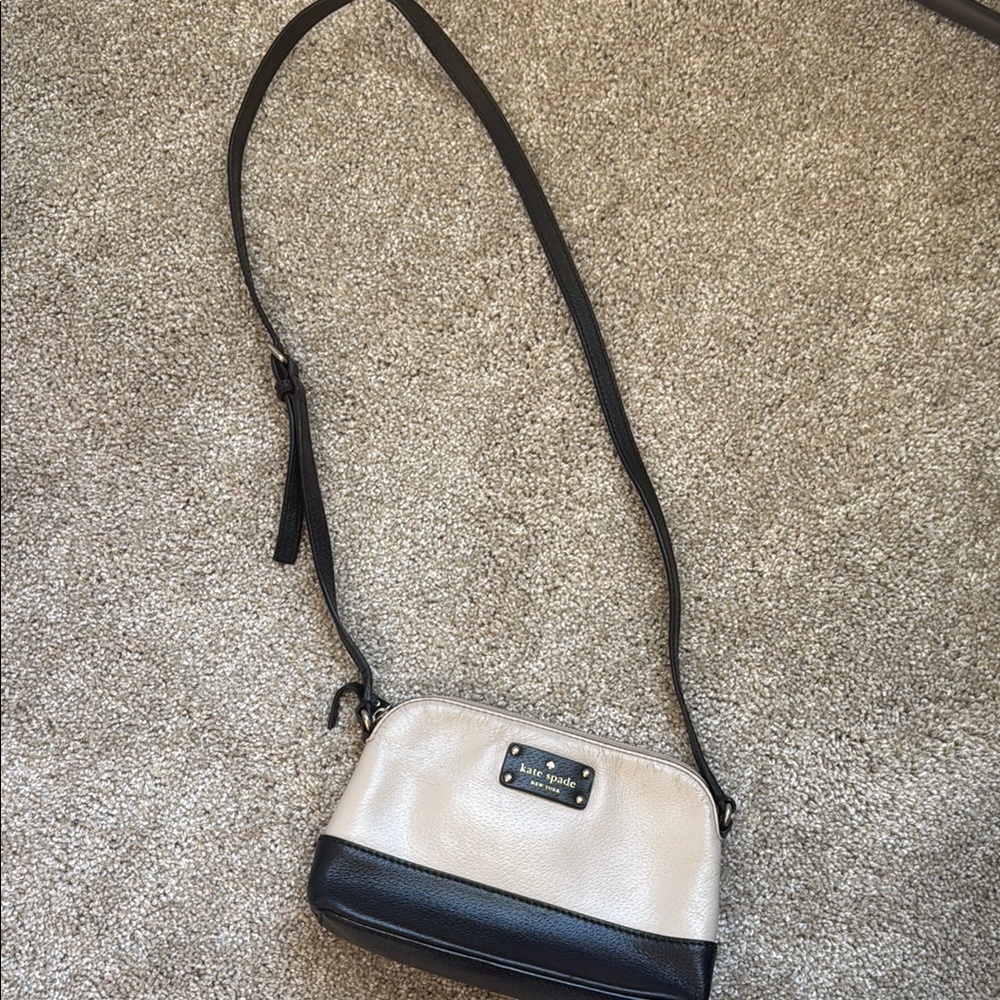 Kate Spade Black and Beige Crossbody Bag